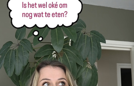 hele dag bezig in mijn hoofd over eten